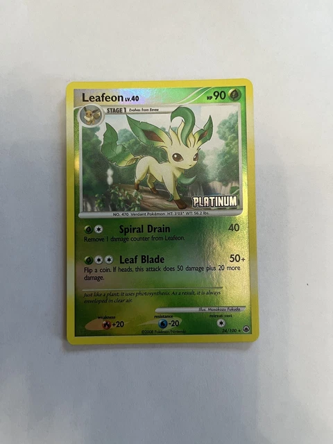 Pokemon Eevee Platinum Reverse Holo 62/100 Burger King Promo TCG Card MP