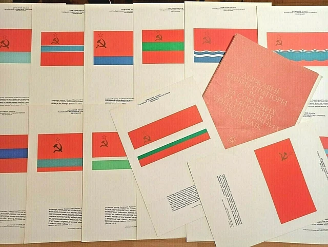 Lot De 45 Cartes De Visite Soviétiques Originales - URSS Années 1980