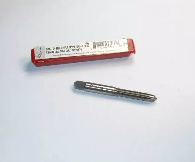 CLEVELAND Plug Spiral Point Tap 5/16-24 H3 2FL HSS 2-23/32" C57437