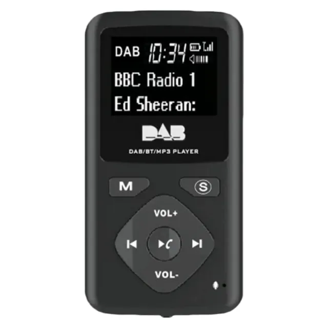 1X(Radio NuméRique DAB / DAB Bluetooth 4.0 Poche Personnelle FM  éCouteur R2501