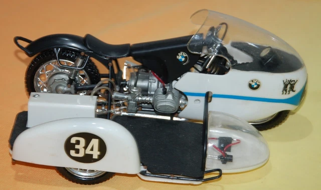 VINTAGE PROTAR 1/9 Scale BMW 500cc & Sidecar Grand Prix Motorcycle ...