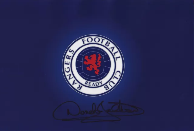 Derek Johnstone Signed Picture 12x8 Glasgow Rangers Autograph Gers WATP*Charity*