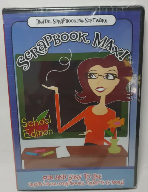 Libro de recortes Max! Digital Scrapbooking Software Edition Create School Scrapb