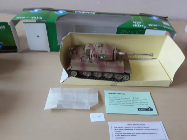 Solido, Battle Of The Bulge, Captured Tiger Tank, Édition Limitée