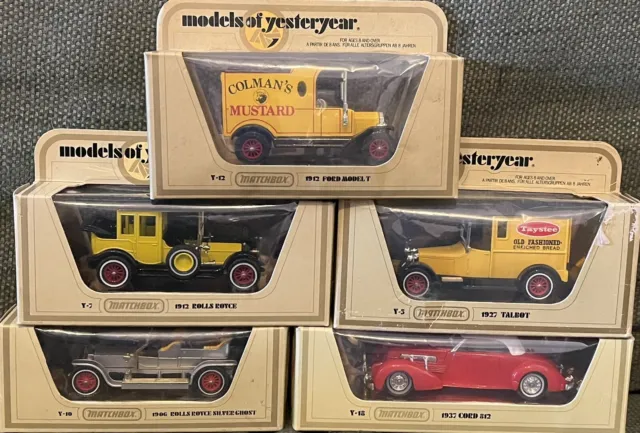 Matchbox Models Of Yesteryear Collection - Job Lot Of 5