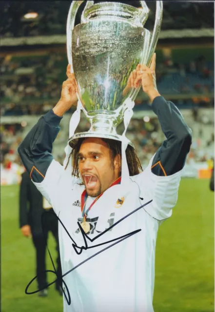 Christian KAREMBEU SIGNED Autograph 12x8 Photo AFTAL RD COA France Football RARE