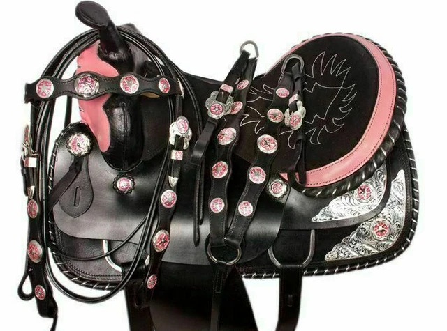 Nouvelle taille de selle de cheval synthétique Western Barrel Racing : (13"...