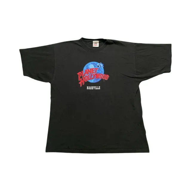 VTG 90s 1991 Planet Hollywood Nashville Souvenir T-Shirt Sz XL