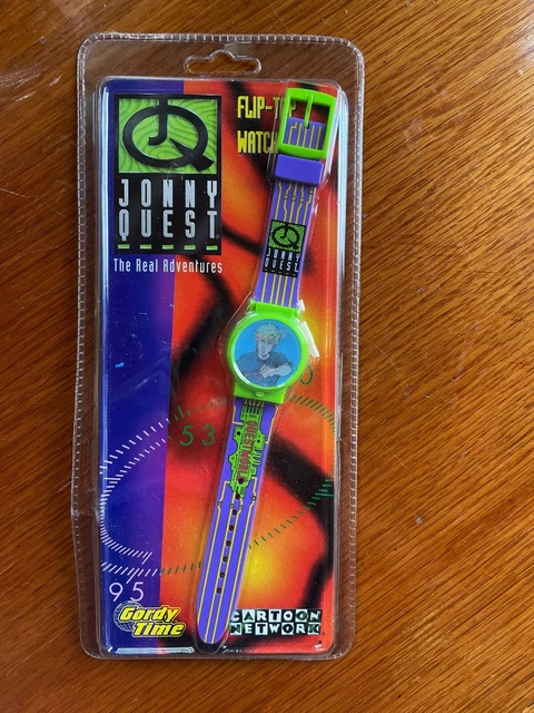 Jonny Quest Real Adventures Lenticular Flip Top Watch New in Sealed Package