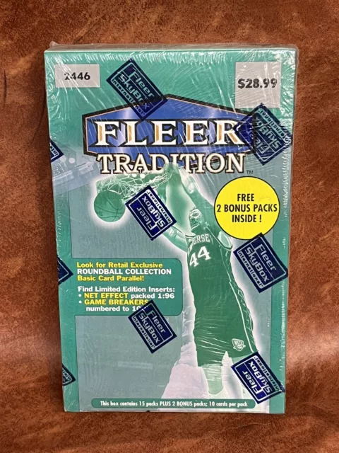 Awesome 1999-2000 Fleer Tradition Basketball New Sealed Box