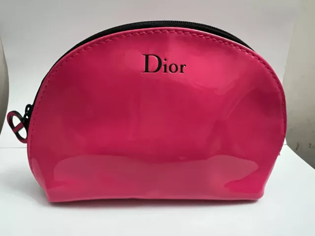 Brand New Dior Pink Makeup bag with CD Logo Zipper tag from Dior Beauty Only 3!