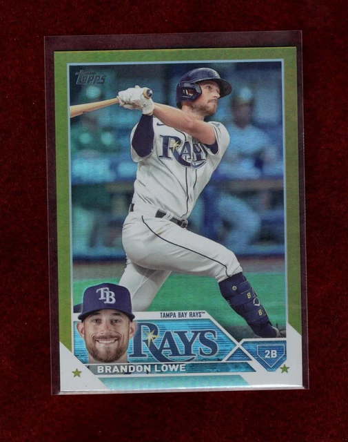 Brandon Lowe 2023 Topps Gold Foil Parallel Tampa Bay Rays