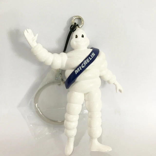 Bibendum Tyre Doll Figure Key Chain Keychain Michelin Man Mascot Keyring Ring
