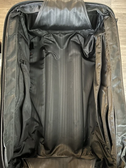 TUMI ALPHA Black Nylon Wheeled Carry-on Suitcase Business 22922DH Expandable 18