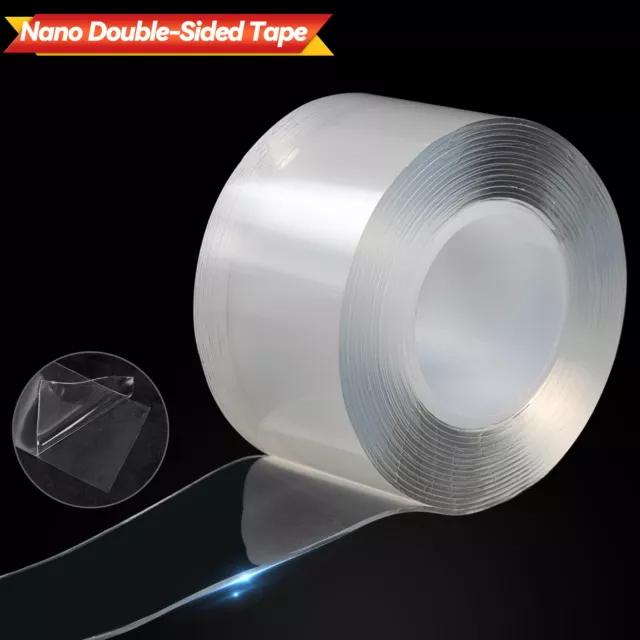 Strong Double Sided Tape Nano Transparent Traceless Washable Adhesive Invisible