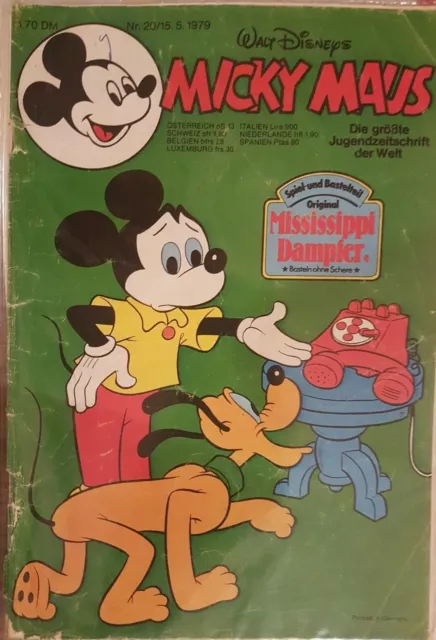 Micky Maus/Jahrgang 1979 / Heft Nr. 20 in Comic Hülle verschweißt !
