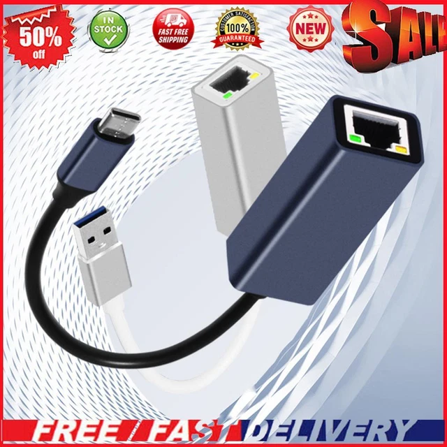 Adattatore Di Rete USB-C A RJ45 Gigabit Ethernet 1000Mbps - SGEYR - Nuovo