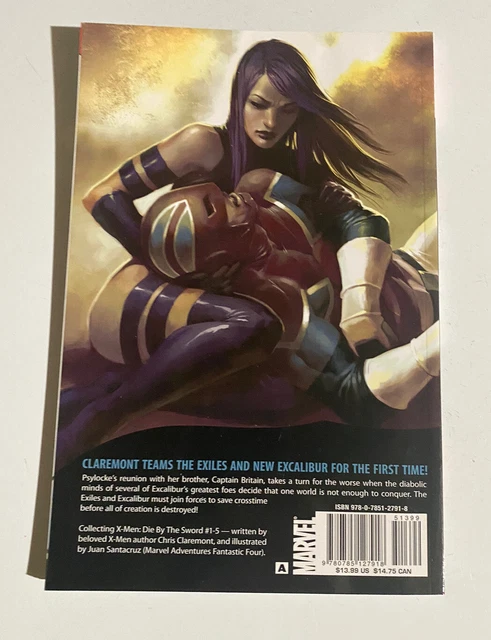 MARVEL X-MEN DIE BY THE SWORD Softcover TPB Captain Britain EXCALIBUR 2