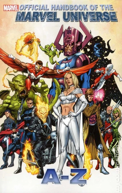 Official Handbook of the Marvel Universe A-Z TPB #4-1ST VF 2012 Stock Image