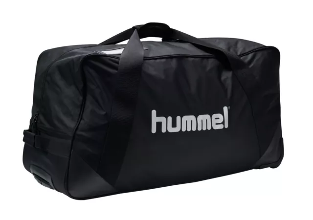 Hummel Team Trolley XL trolley borsa da viaggio borsa sportiva borsa nera nuova 2