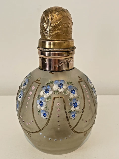 JOLIE LAMPE BERGER VERRE MARMOREEN bouchon doré Très Lourde