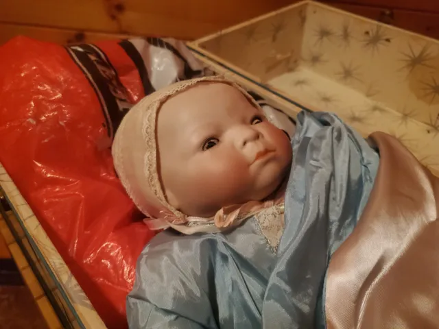Antique 1923 GRACE PUTNAM BYE-LO BABY DOLL Bisque Head,  Cloth Body Germany 14”