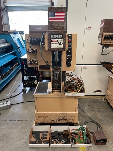HAEGER HP6-C  6 Ton Hydraulic Insertion Press & Autofeed Bowl USA #GMT-3356