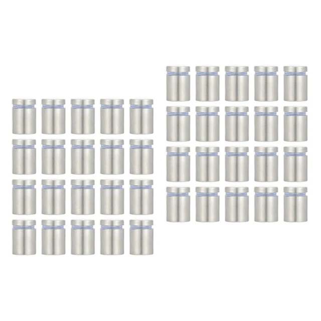 40 pz viti distanziali segno chiodo distanziatore metallo chiodi display cartelli