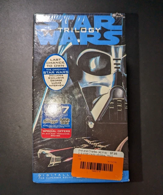 STAR WARS ORIGINAL Trilogy 3 VHS Box Set VCR Vintage 1995 Sealed 19.99