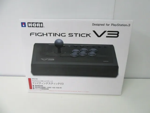 Hori Fighting Stick V3 For Playstation 3 PS3 HP3-59 Controller Japan Tested