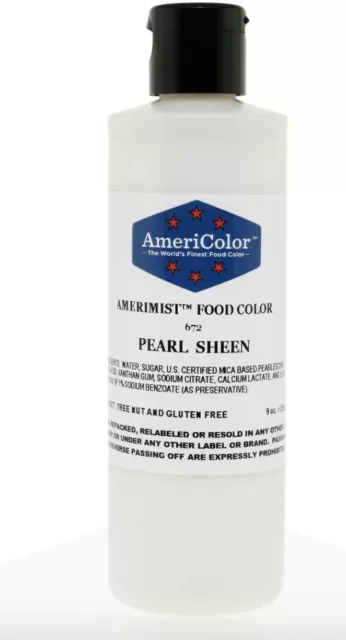 AmeriColor AmeriMist Airbrush Food Color, 9 Ounce, Pearl Sheen, New