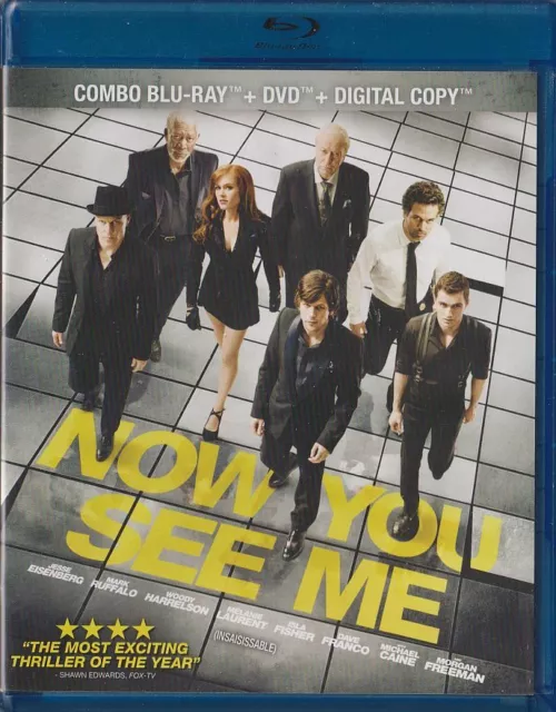 Now You See Me (Blu-ray/DVD 2-Disc Set, 2013, Canadian) Jesse Eisenberg