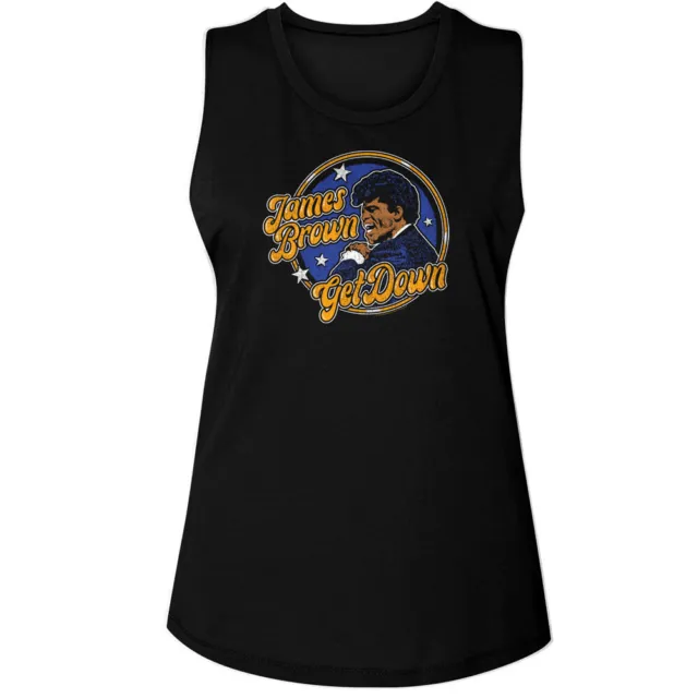 Pre-Sell James Brown Music Licensed Ladies Women's Muscle Tank Top Shirt