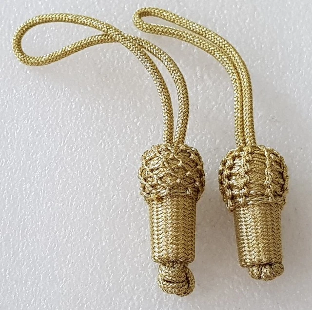 Eicheln an Kordel Gold 2er Set
