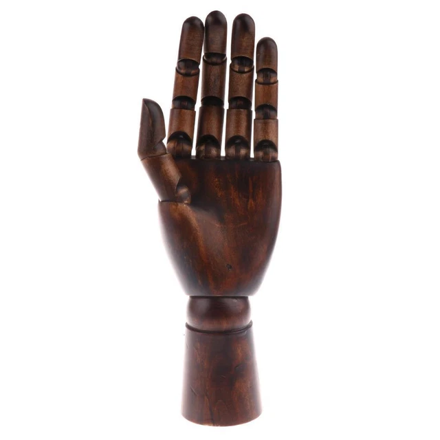 Main De Mannequin En Bois Avec Doigts Articulés - Modèle Pour Artistes, Dessin, Référence Main Droite