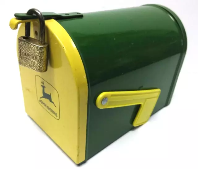 Vintage John Deere Mailbox Bank W/ Padlock - NO KEY