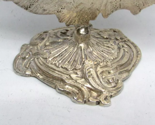 RARE 19th CENTURY DUTCH SILVER HEAD TABLE MARRIAGE SCENE PLACE CARD HOLDER 3