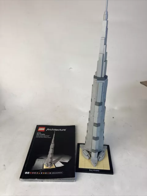 LEGO Architecture Burj Khalifa 21031 with Instruction Book-Retired-no box