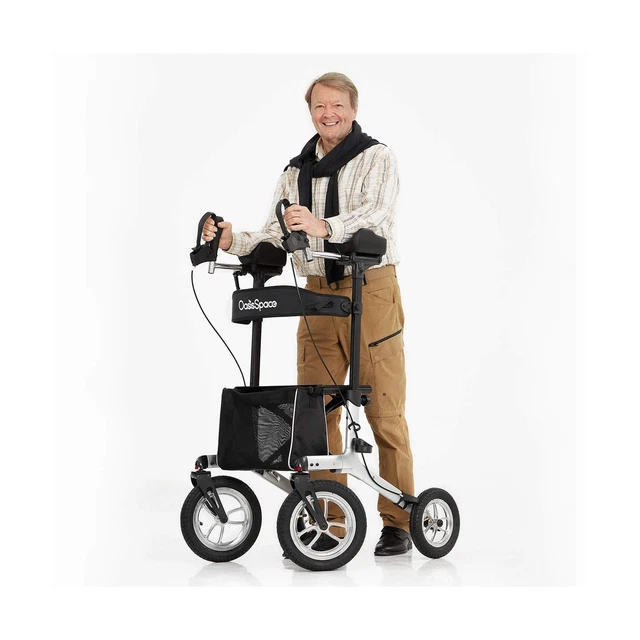 OASISSPACE NONPNEUMATIC UPRIGHT Walker,All Terrain Up Rollator with