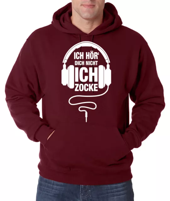 Youth Designz Herren Hoodie Fun Lustig Spruch Gaming Headset Zocken Kopfhörer