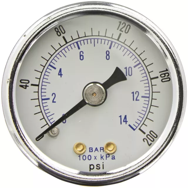 Heavy Duty Compressor Air Gauge Fits Hitachi Part 881508 881-508