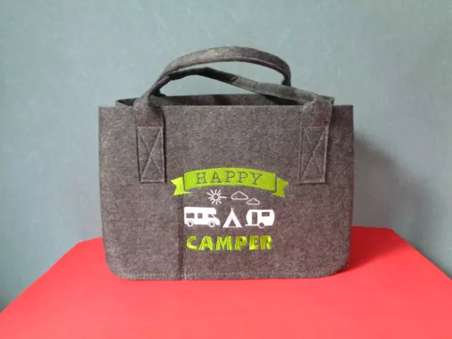 Filz Tasche Happy Camper - Steel Collection