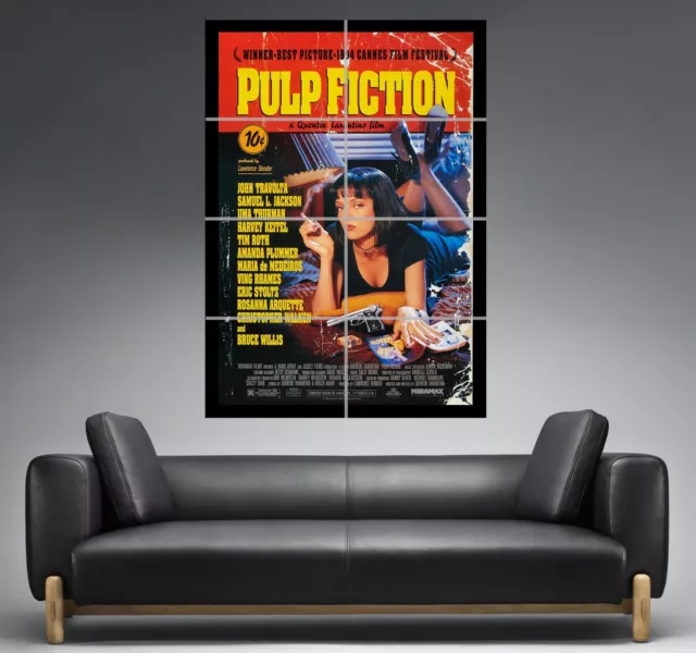 Pulp Fiction Tarantino Affiche Cinéma Wall Poster Movie Film Classic format A0