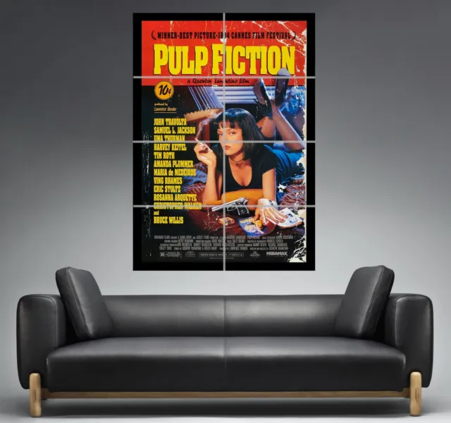 Pulp Fiction Tarantino Poster Cinema Wall Poster Movie Film Classic Format A0