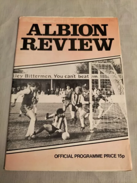 1980/81 Witton Albion v Matlock Town NPL Cup