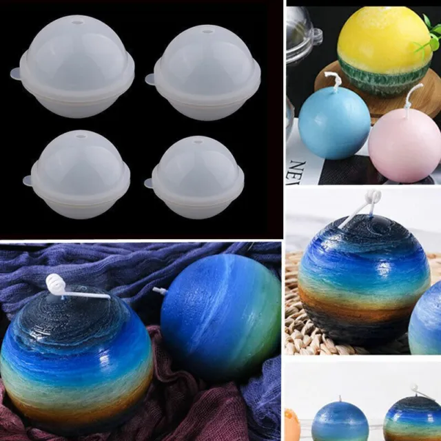 Epoxidharz Silikonform Sphere Kugel Gießform Epoxy Resin Art Silicone klar Mold~