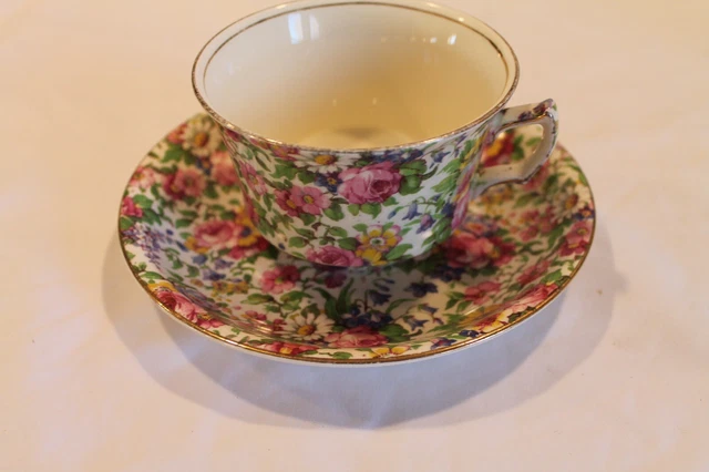 ANTIQUE WRIGHT TYNDALE VAN RODEN CHINTZ CUP ROYAL WINTON GRIMWADES Trent