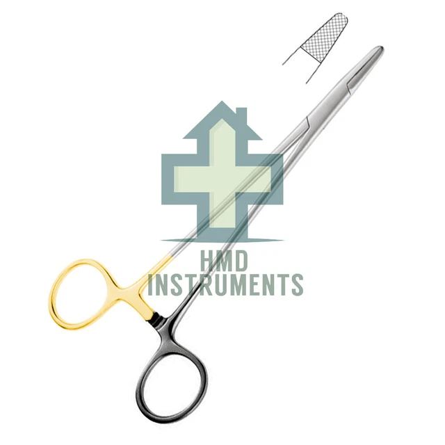 Tungsten Carbide Insert Mayo Hegar Needle Holder Left Handed Stainless Steel