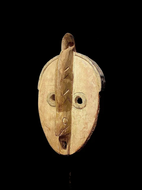 AFRICAN Vintage Hand Carved Antique tribal boa pongdudu kpongadomba mask 1993