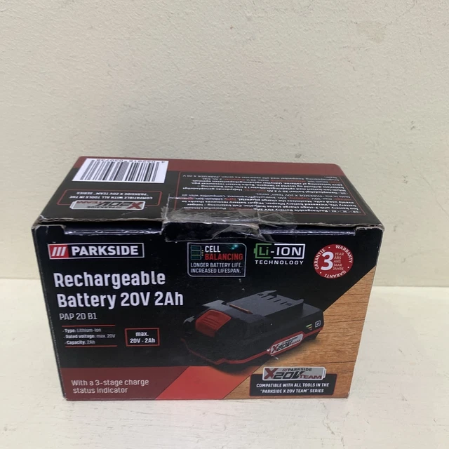 Compressore A Batteria Parkside 20V PKA 20-Li - Doppia Funzione: Alta Pressione E Pompa D'Aria